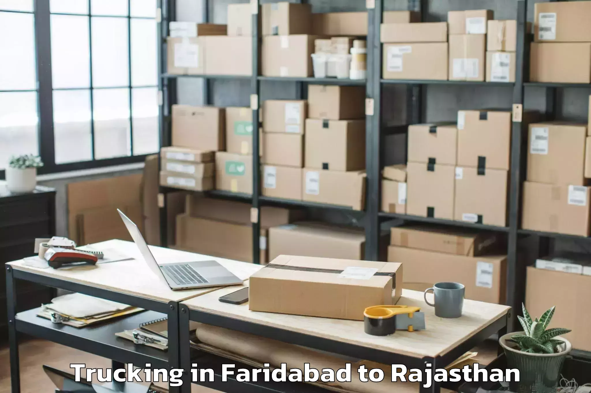 Hassle-Free Faridabad to Sanganer Trucking